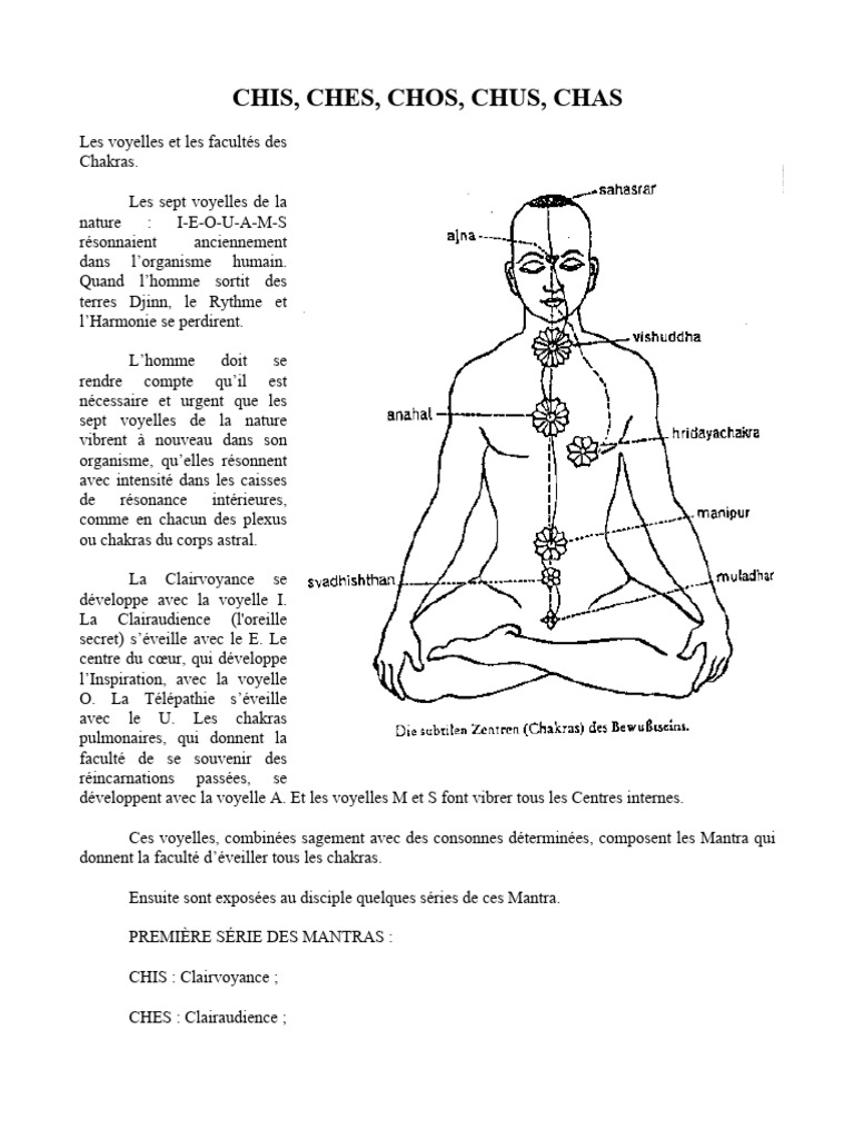 Voyelles et Chakras : Mantras Essentiels | PDF
