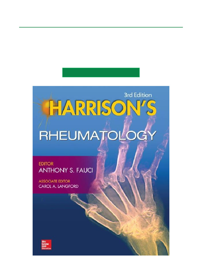 Harrison's Rheumatology, 3E 3rd Edition Full Digital Edition | PDF