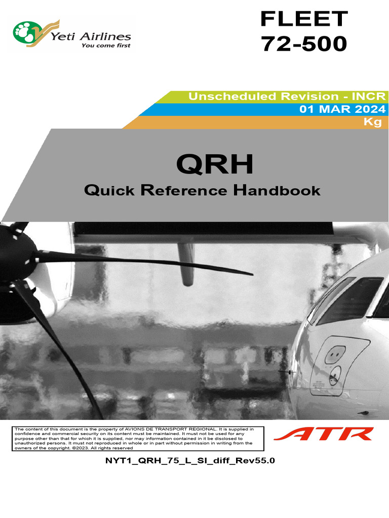 Nyt1 QRH 75 L Si Diff Rev55.0 | PDF | Aviation | Aircraft