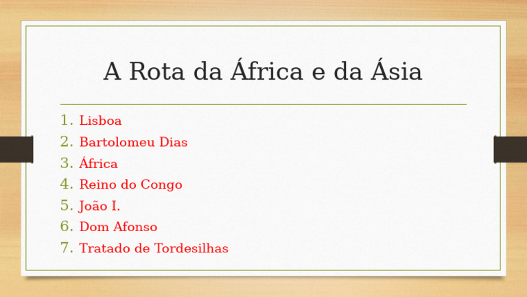 A Rota da África e da Ásia | PDF