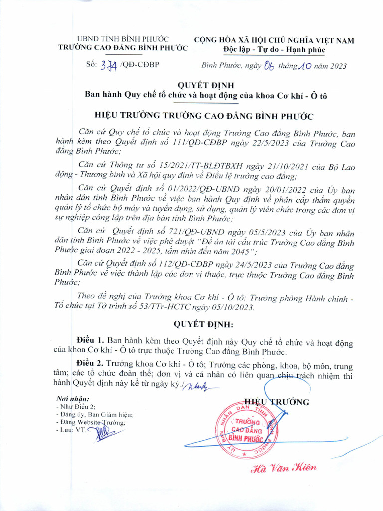 QC Khoa CKOT | PDF