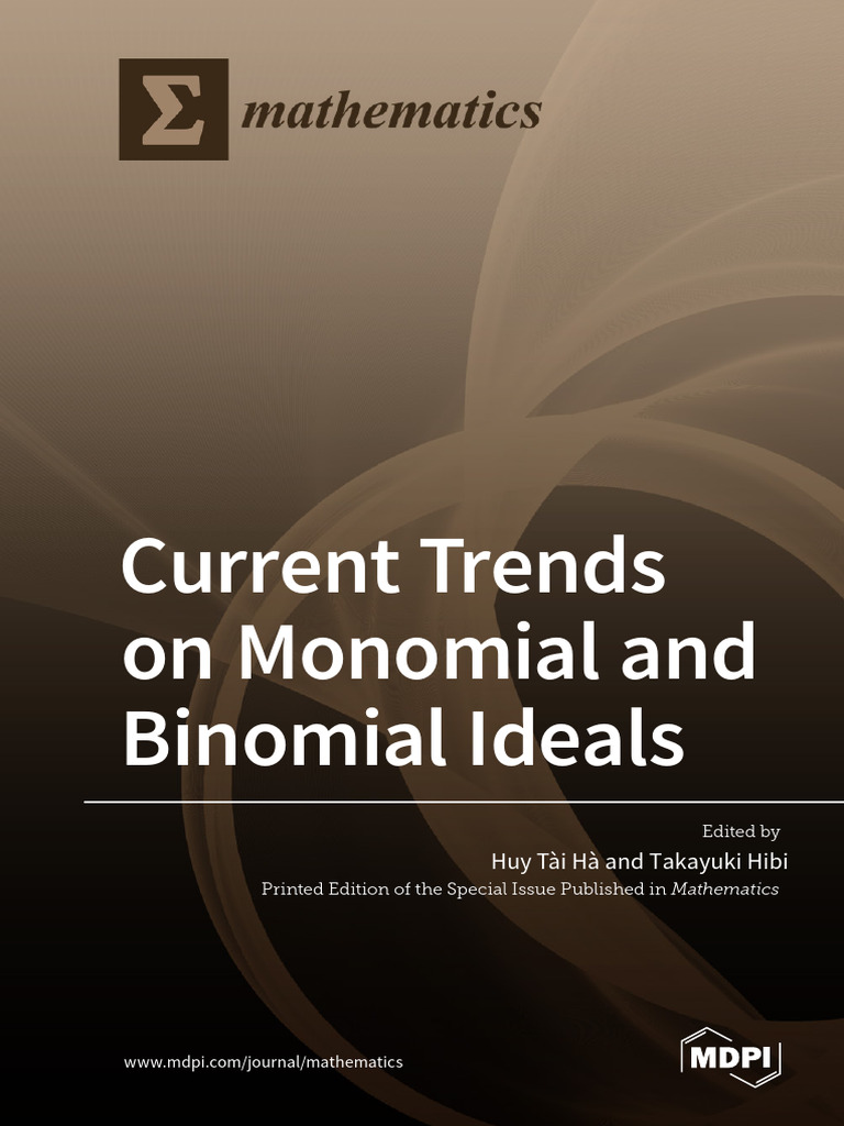 Trends in Monomial and Binomial Ideals | PDF | Combinatorics | Abstract ...