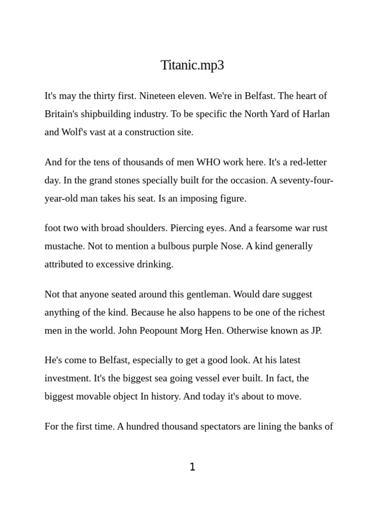 Titanic | PDF | Ocean Liners | Ships