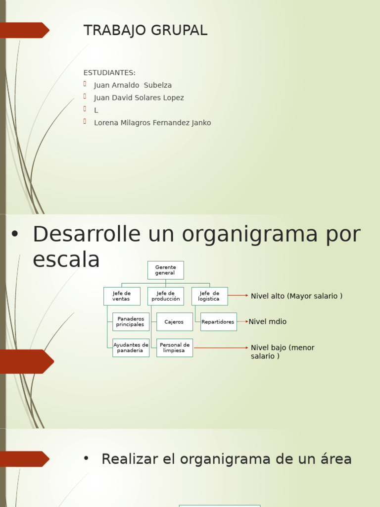 Trabajo de Organigramas | PDF