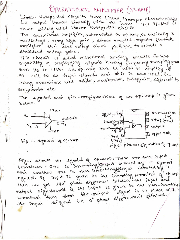 Op Amp (Written) | PDF