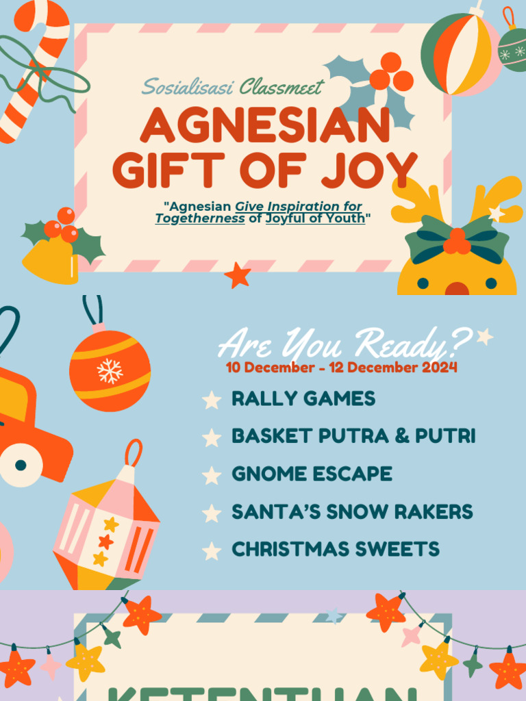 Kegiatan Classmeet Agnesian 2024 | PDF