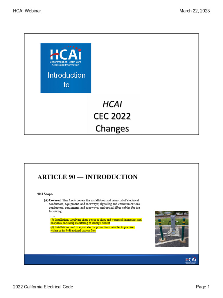 2022 California Electrical Code Overview | PDF | Electrical Wiring ...
