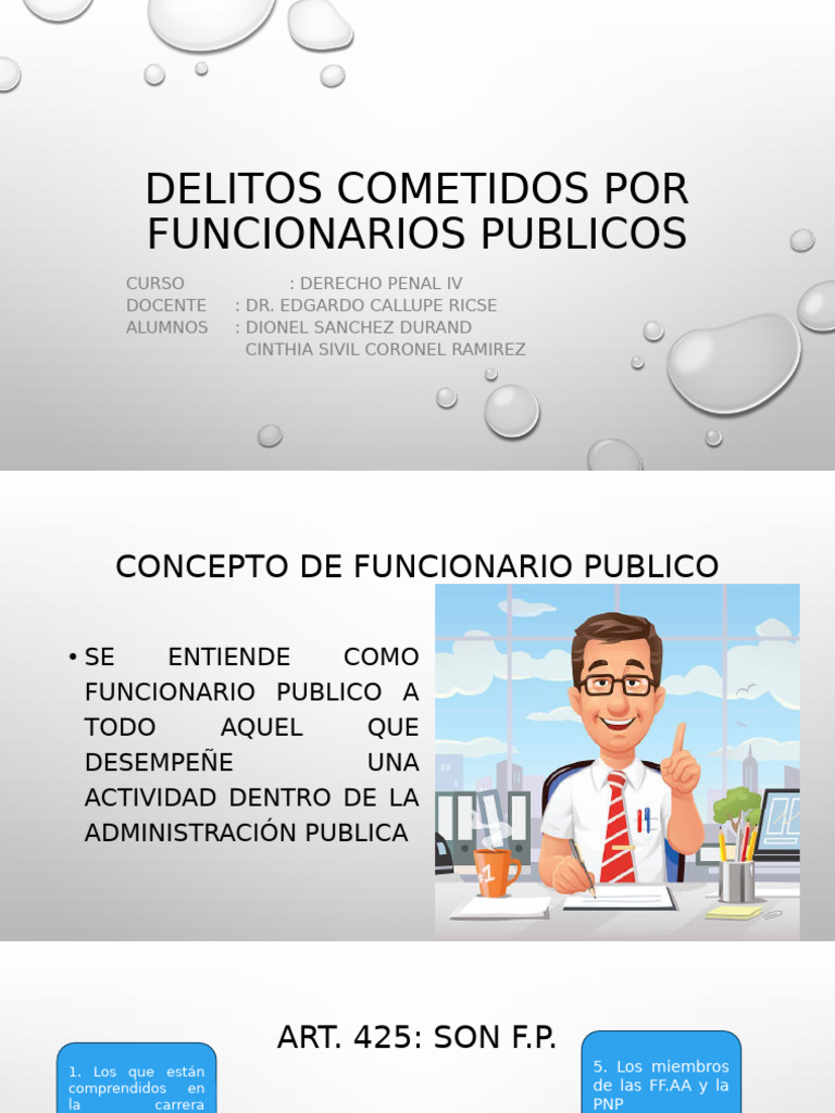 Delitos Cometidos Por Funcionarios Publicos Pdf Administración