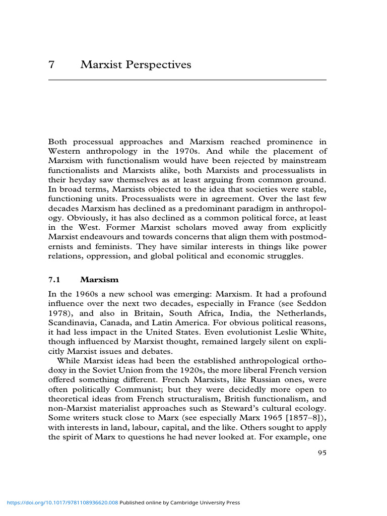 Understanding Marxist Anthropology | PDF | Marxism | World Systems Theory