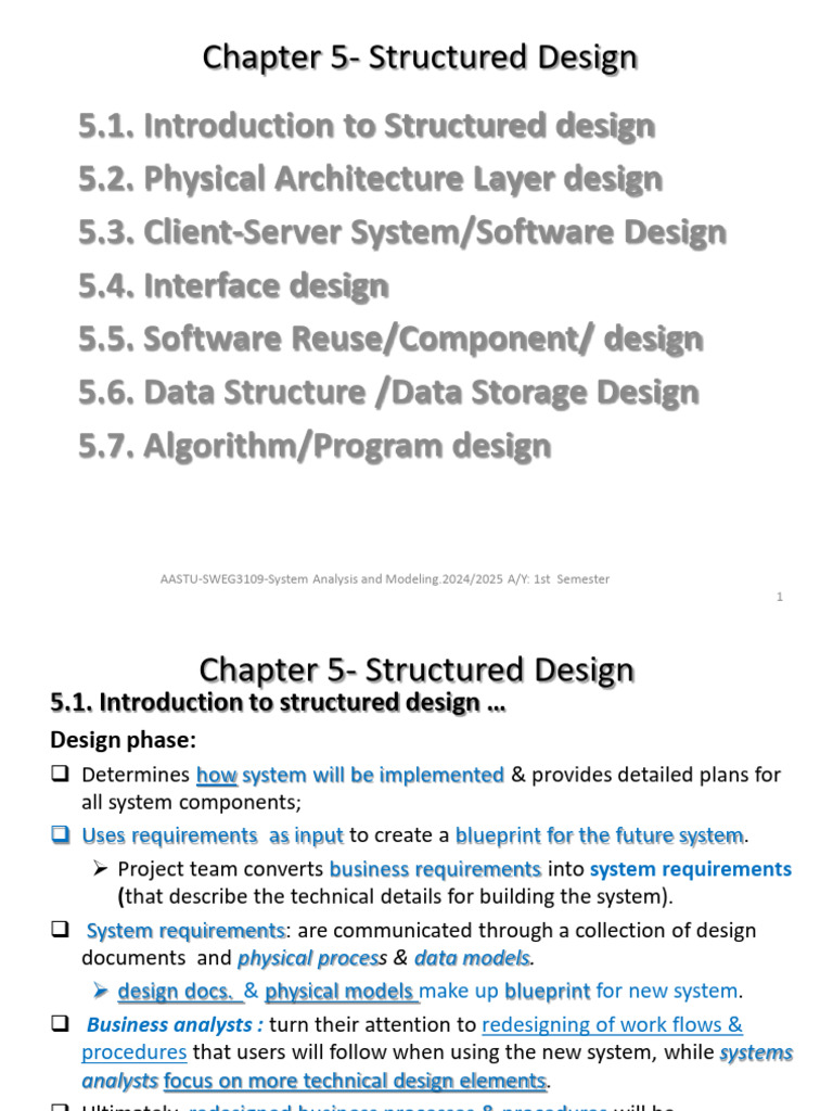Chapter 5- Structured Design-November 2024 | PDF | Cloud Computing ...