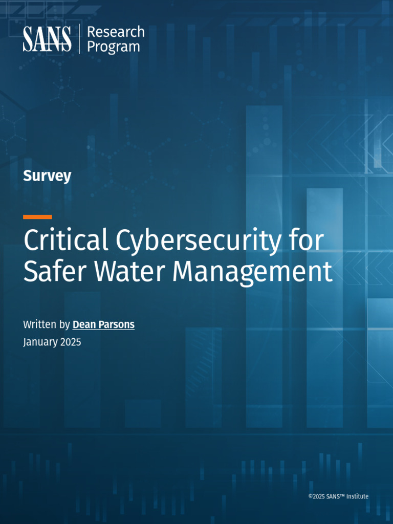 SANS_Survey_2025-ICS-Water 2 | PDF | Computer Security | Security