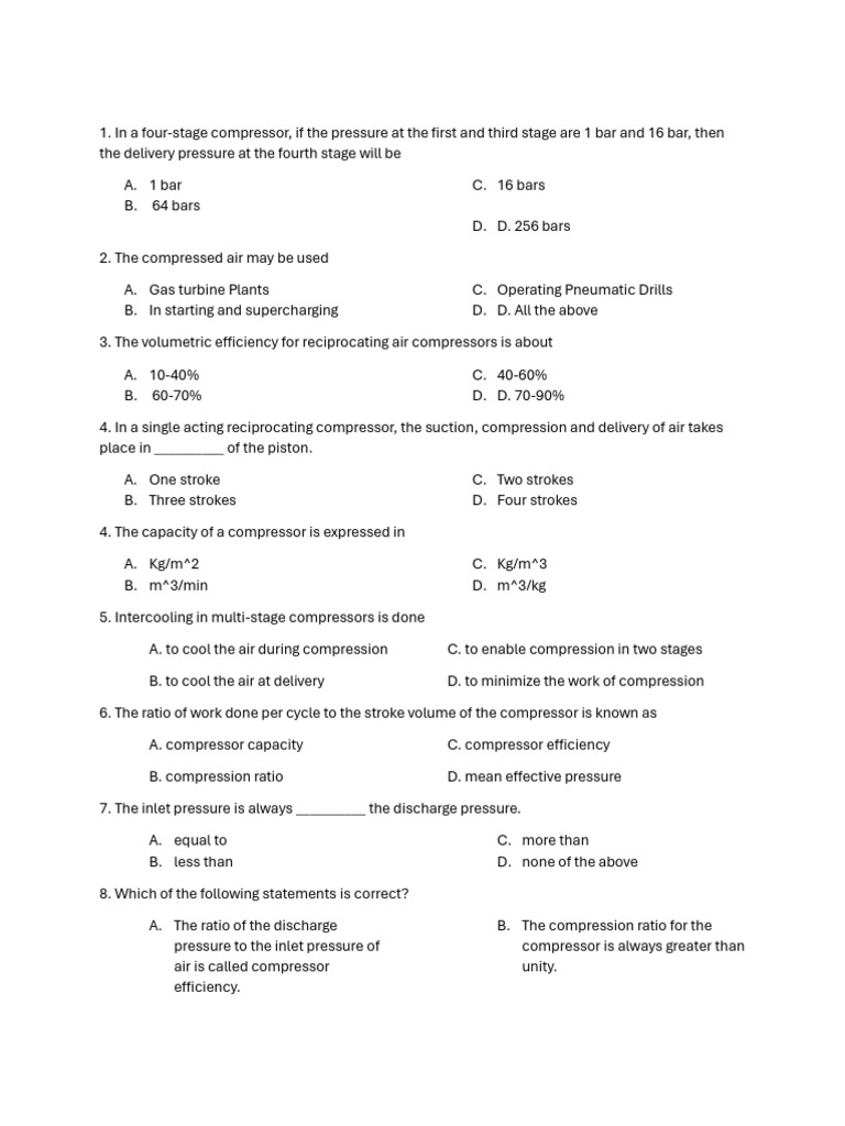 Probset Compressors | PDF | Gas Technologies | Mechanical Engineering