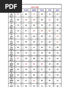 Kalyan Matka Chart