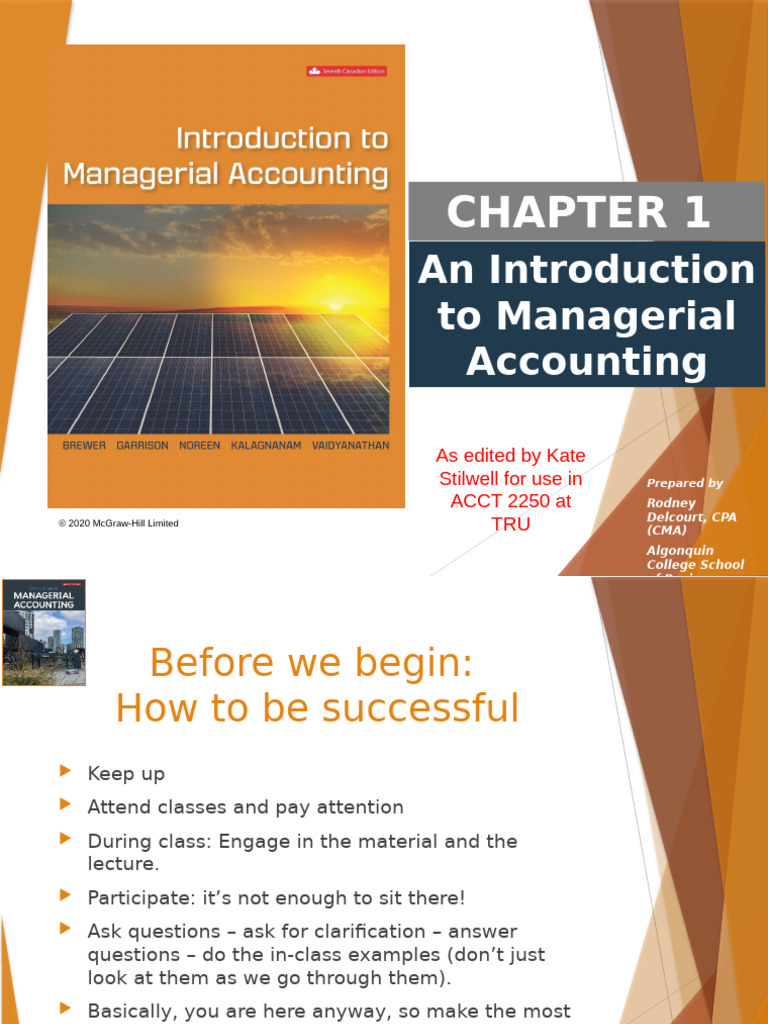 Introduction to Managerial Accounting | PDF | Lean Manufacturing ...