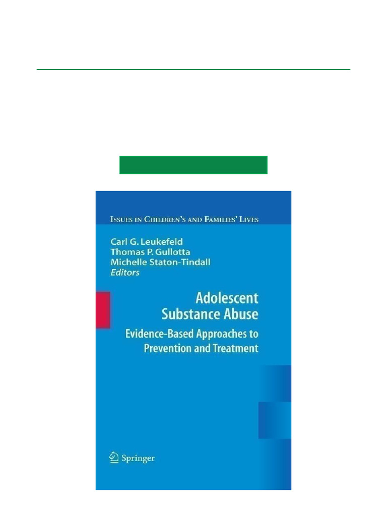Adolescent Substance Abuse Prevention Guide | PDF | Mathematical ...