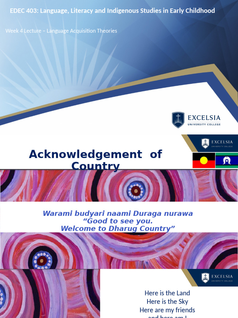 EDEC 403: Language, Literacy and Indigenous Studies in Early Childhood ...