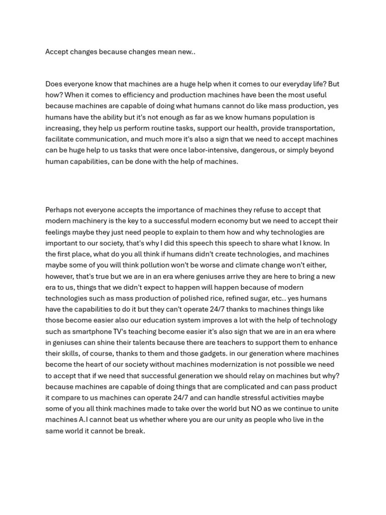 Embracing Machines for a Better Future | PDF | Mental Health ...