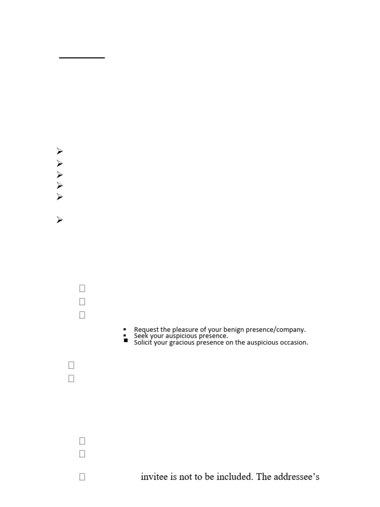 Types and Formats of Invitations | PDF | Syntax | Language Mechanics