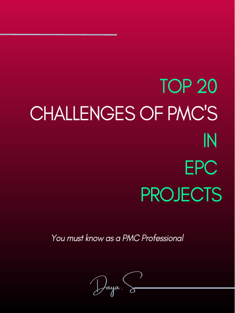 Top Challenges for PMCs in EPC Projects | PDF | Project Management ...