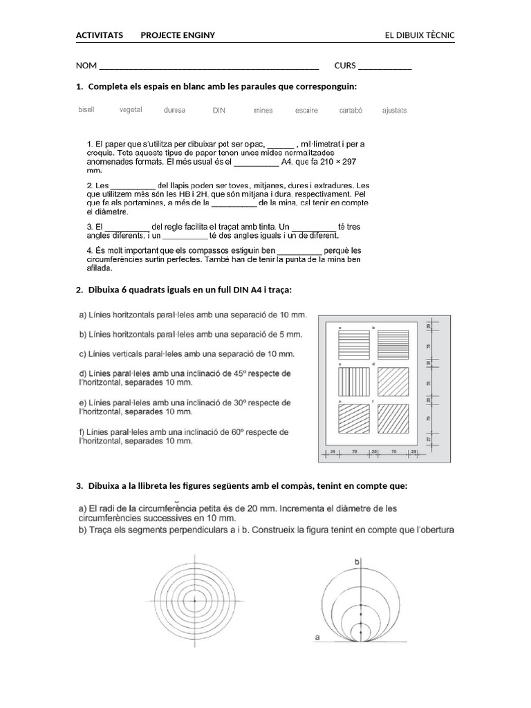 Activitats El Dibuix Tècnic | PDF