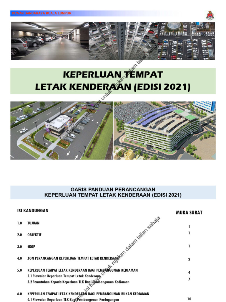 GPP-Keperluan-Tempat-Letak-Kenderaan-Kediaman-Edisi 2021 | PDF
