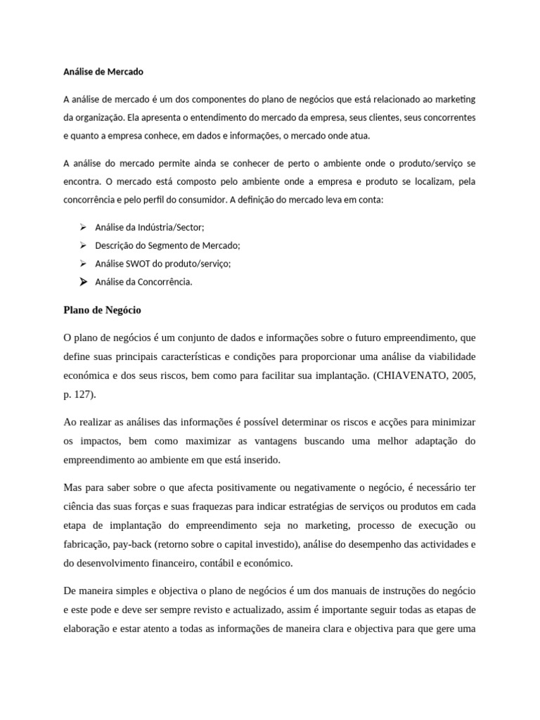 Análise de Mercado para Negócios | PDF | Segmentação de mercado | Marketing