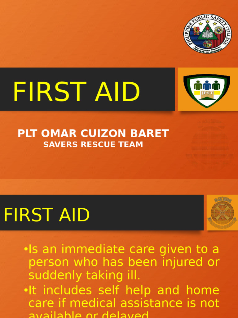 Basic First Aid Lecture (Repaired) | PDF | Shock (Circulatory) | Bleeding