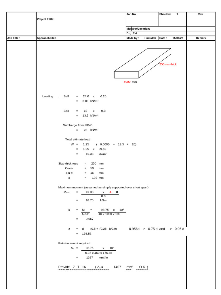 15)Approach Slab- Ir. Hamidah | PDF | Young's Modulus | Physical Sciences