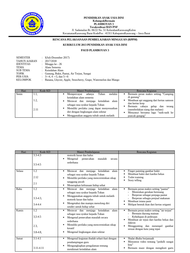 Format RPPM | PDF