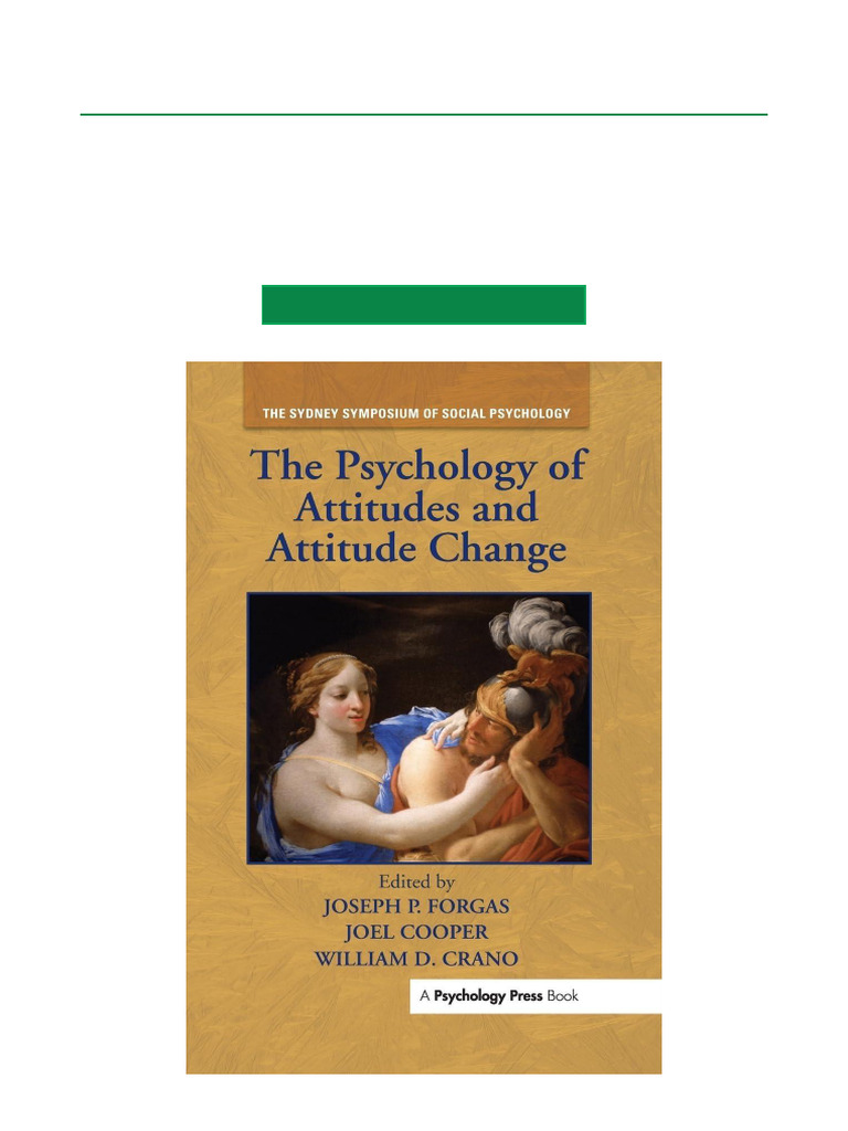 Psychology of Attitudes & Change | PDF | Attitude (Psychology) | Max Weber