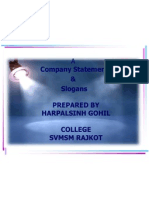 Company Statements & Slogans BY HARPALSINH GOHIL
