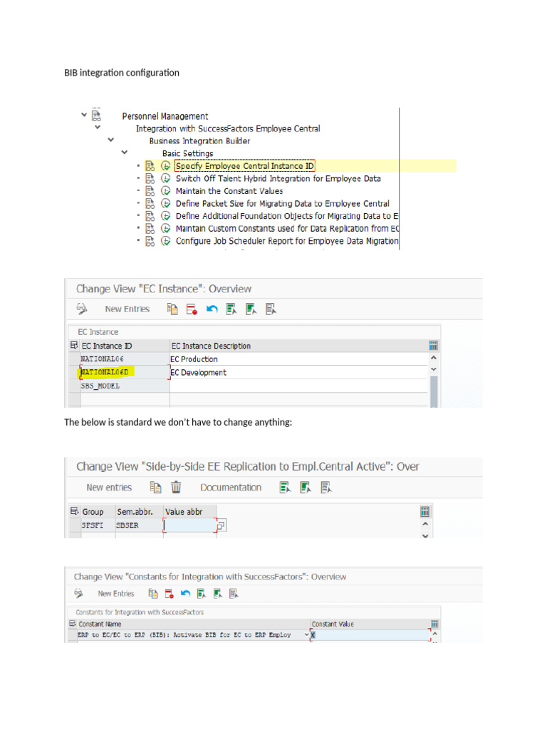 BIB Integration Configuration Guide | PDF
