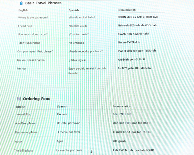 Basic Travel Phrases | PDF