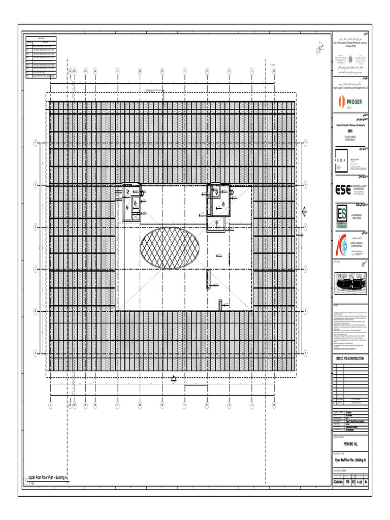 Upper Roof Plan for Petrobel HQ | PDF | Building | Architectural Design