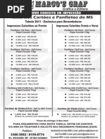 Arte Da Tabela - Marcos Graf.