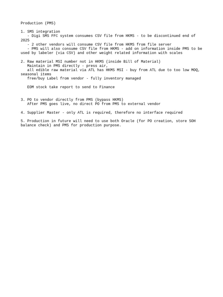 Production (PMS) | PDF