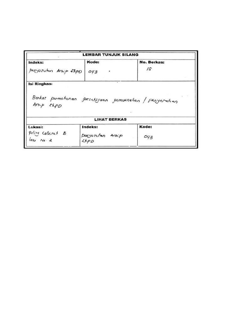 Tunjuk Silang | PDF