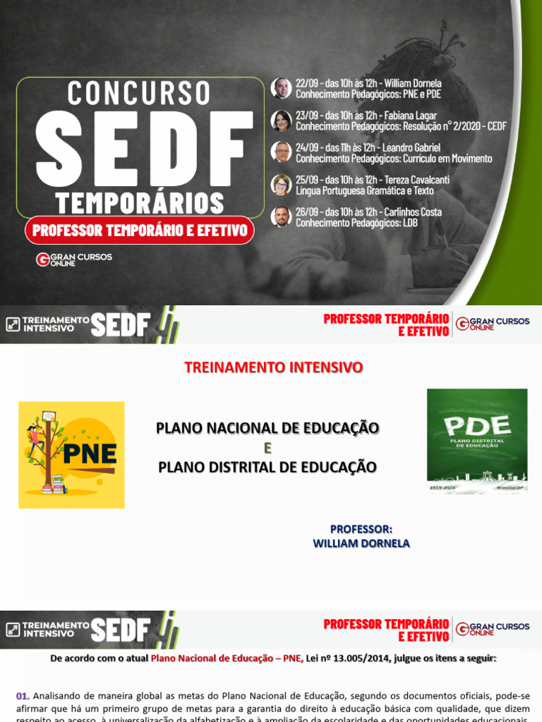 Análise do Plano Nacional de Educação | PDF | Pré-escola