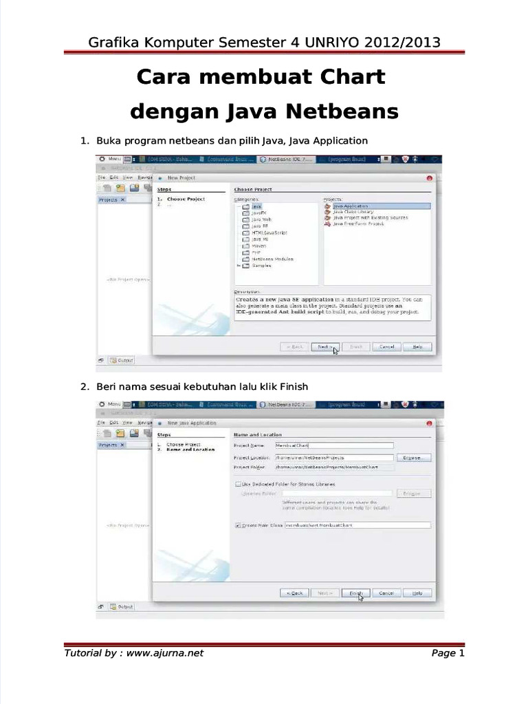 PDF Cara Membuat Chart Via Java Netbeans PDF - Compress | PDF
