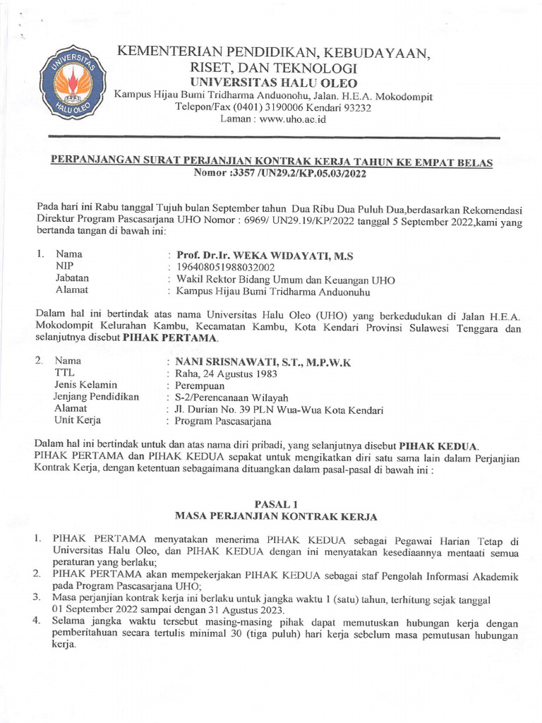 SK Rektor 2022 (Ani) | PDF