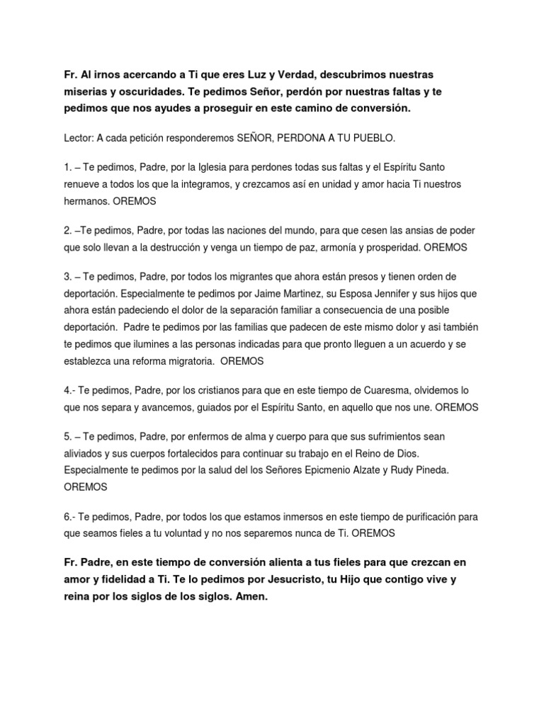 Oracion de Los Fieles PDF Amor Cristo (título)