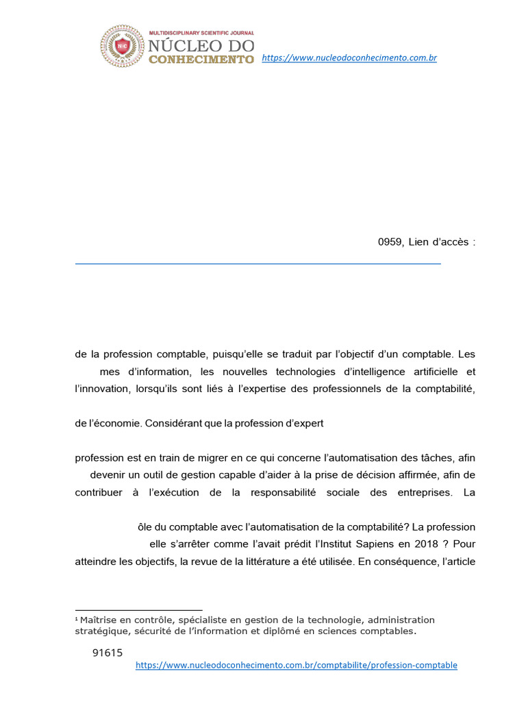 Automatisation et avenir de la comptabilité | PDF | Croissance ...