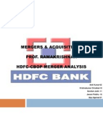 Mergers & Acquisitions HDFC-CBOP Final