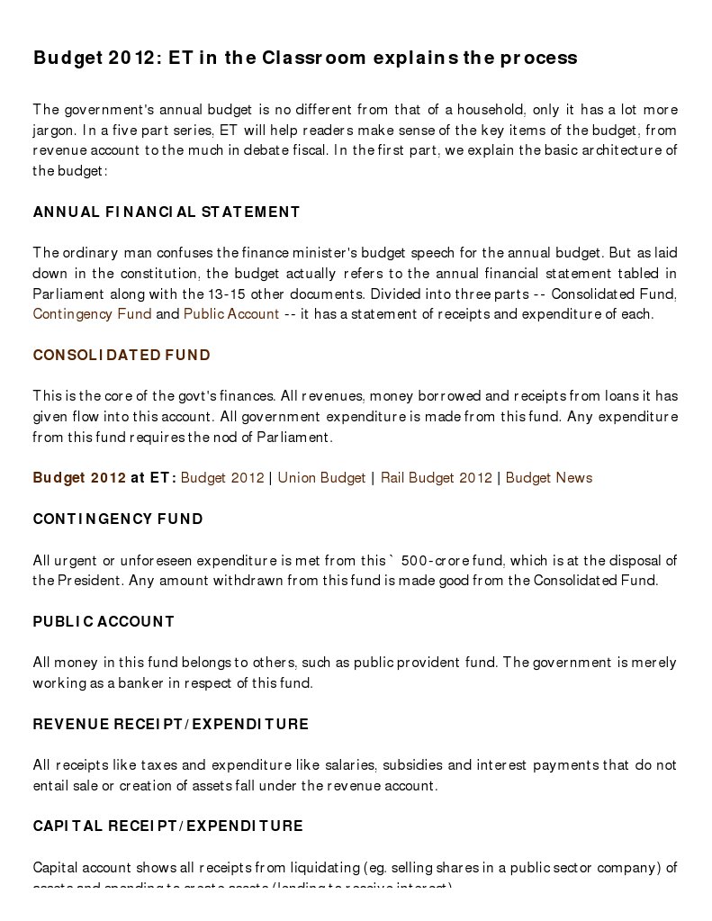 Budget | PDF
