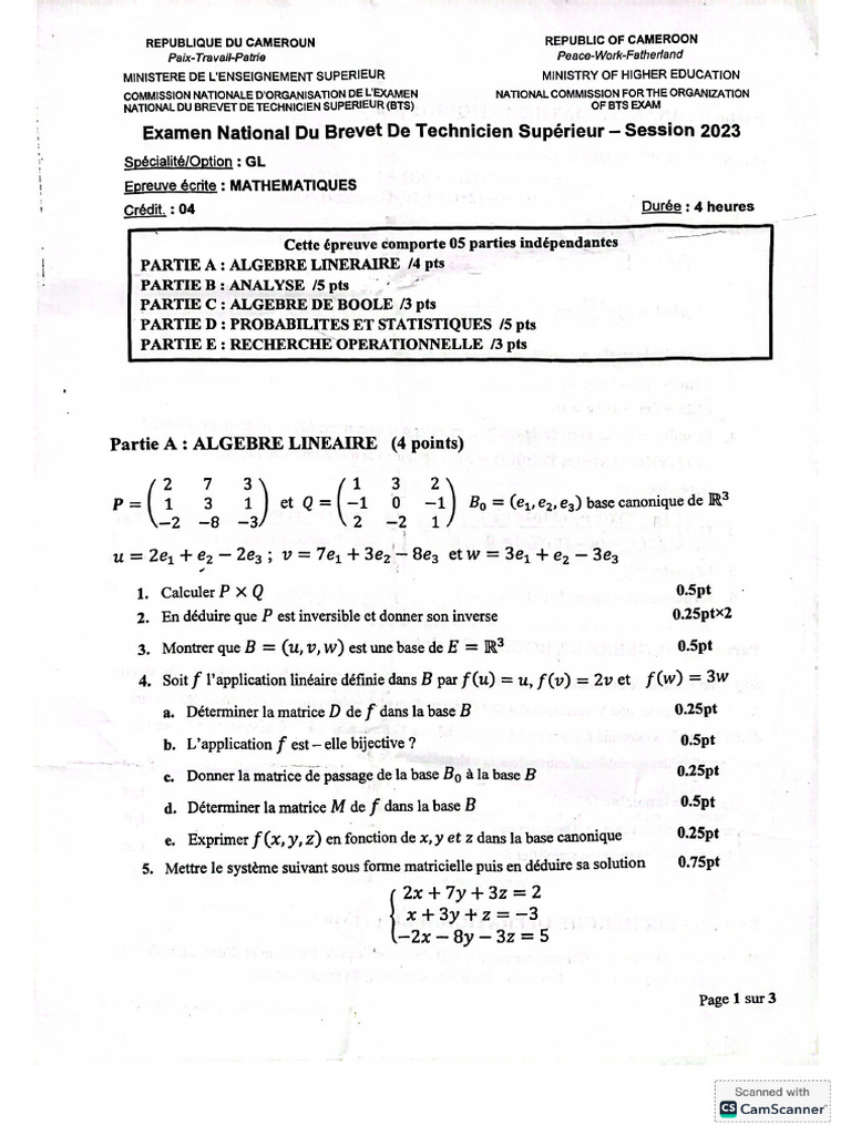 BTS Maths | PDF
