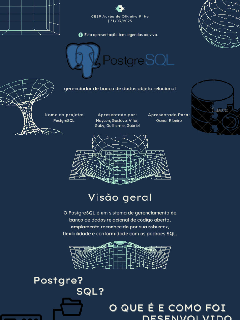 Introdução ao PostgreSQL: Banco de Dados Relacional | PDF | Postgre SQL ...