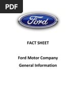 Download Ford Fact Sheet - Ford Motor Company by Ford Motor Company SN8584790 doc pdf