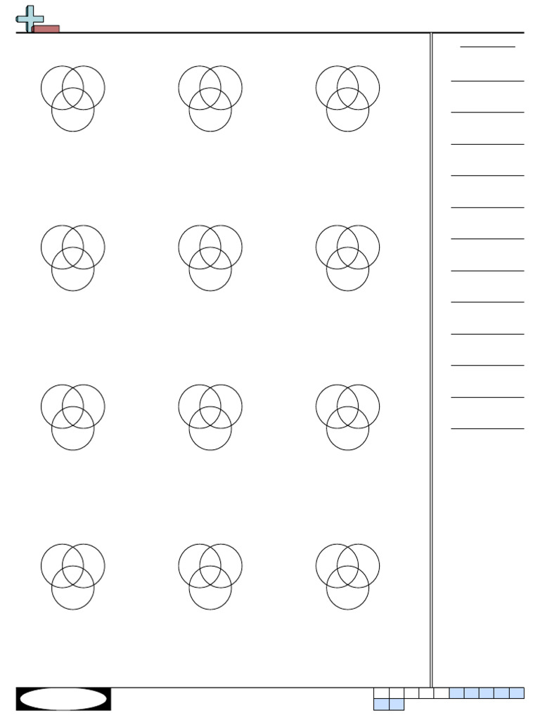 Venn Diagram Shading Worksheet | PDF | Infographics | Conceptual Model