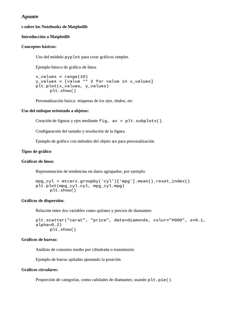 Gráficos en Python: Matplotlib, Plotnine y Seaborn | PDF | Python ...