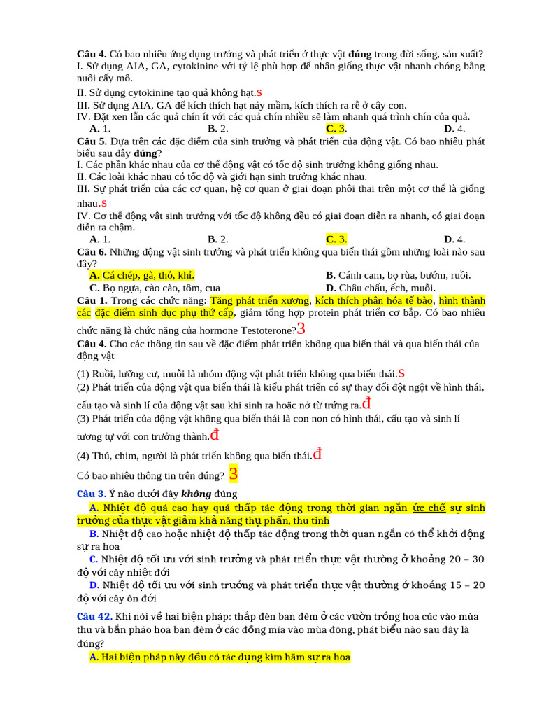 Ôn TN 11 | PDF